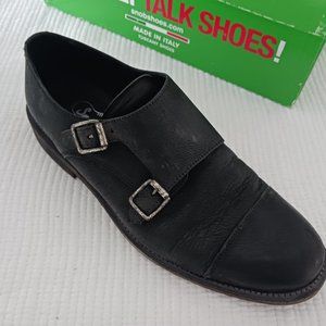New Snobs mens leather  monk shoes made in italy size 41